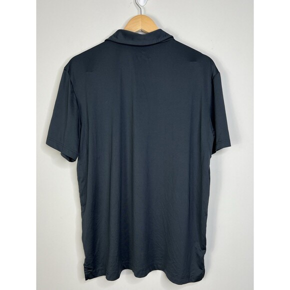 Adidas Golf Performance Polo Shirt Mens Large Black Lightweight Casual - Picture 2 of 6